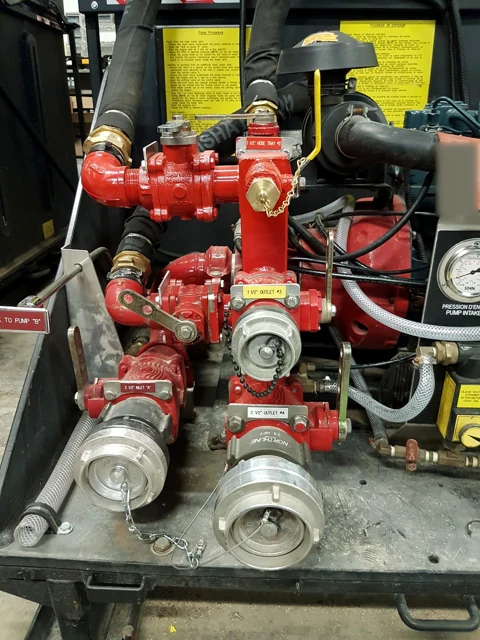 Deployable firefighting units (DFFUs) — equipment and installation detail