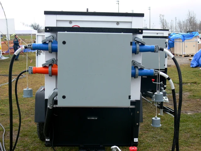 Red Cross hospital electrical installation — equipment and installation detail