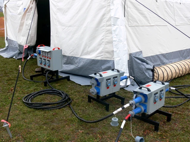 Red Cross hospital electrical installation — project overview